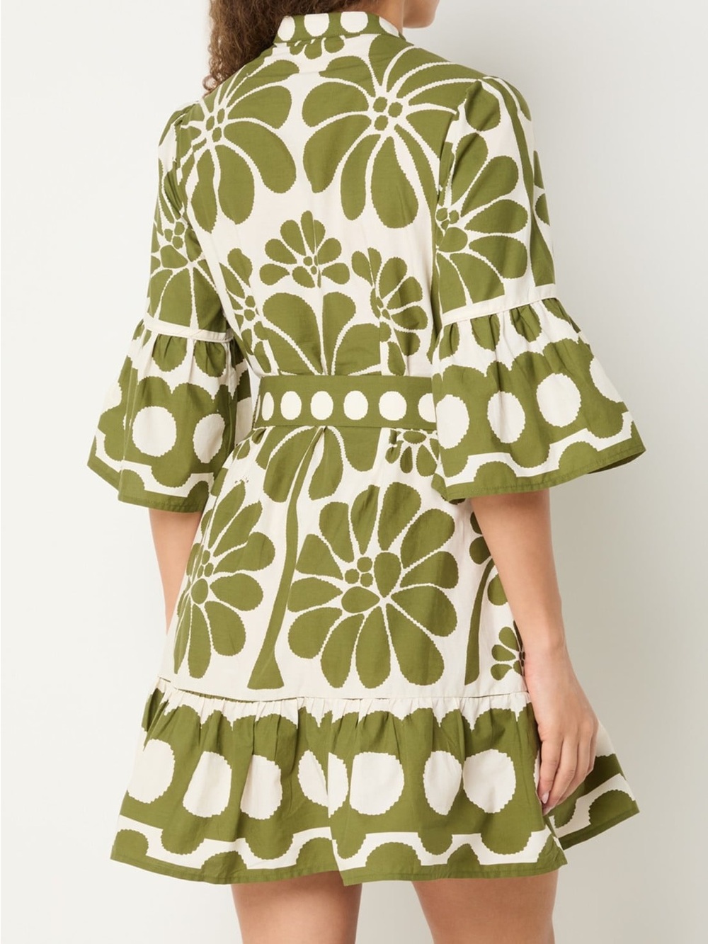 NWT FARM RIO Green Palermo Belted Mini Dress - Picture 2 of 8